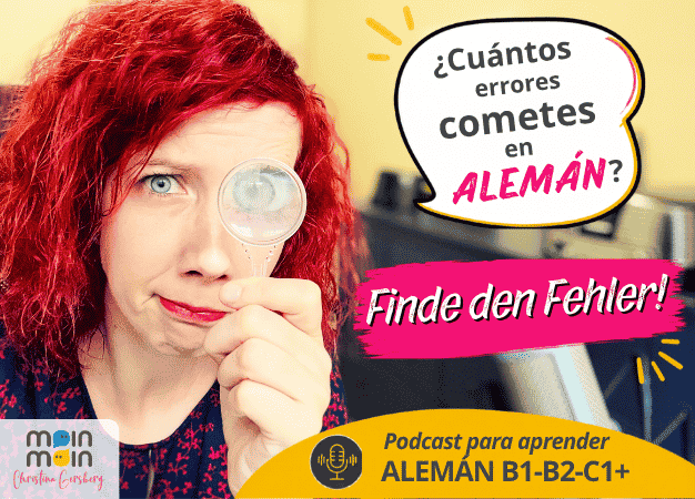 Portada del episodio del podcast sobre 10 errores comunes en alemán para estudiantes de nivel B1, B2 y C1.